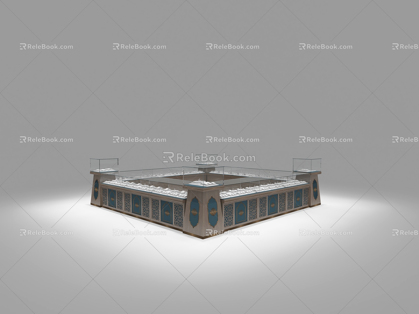 Southeast Asia Jewelry Cabinet 3d model