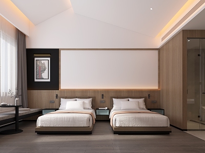 Modern Hotel Rooms 3d model