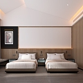 Modern Hotel Rooms 3d model