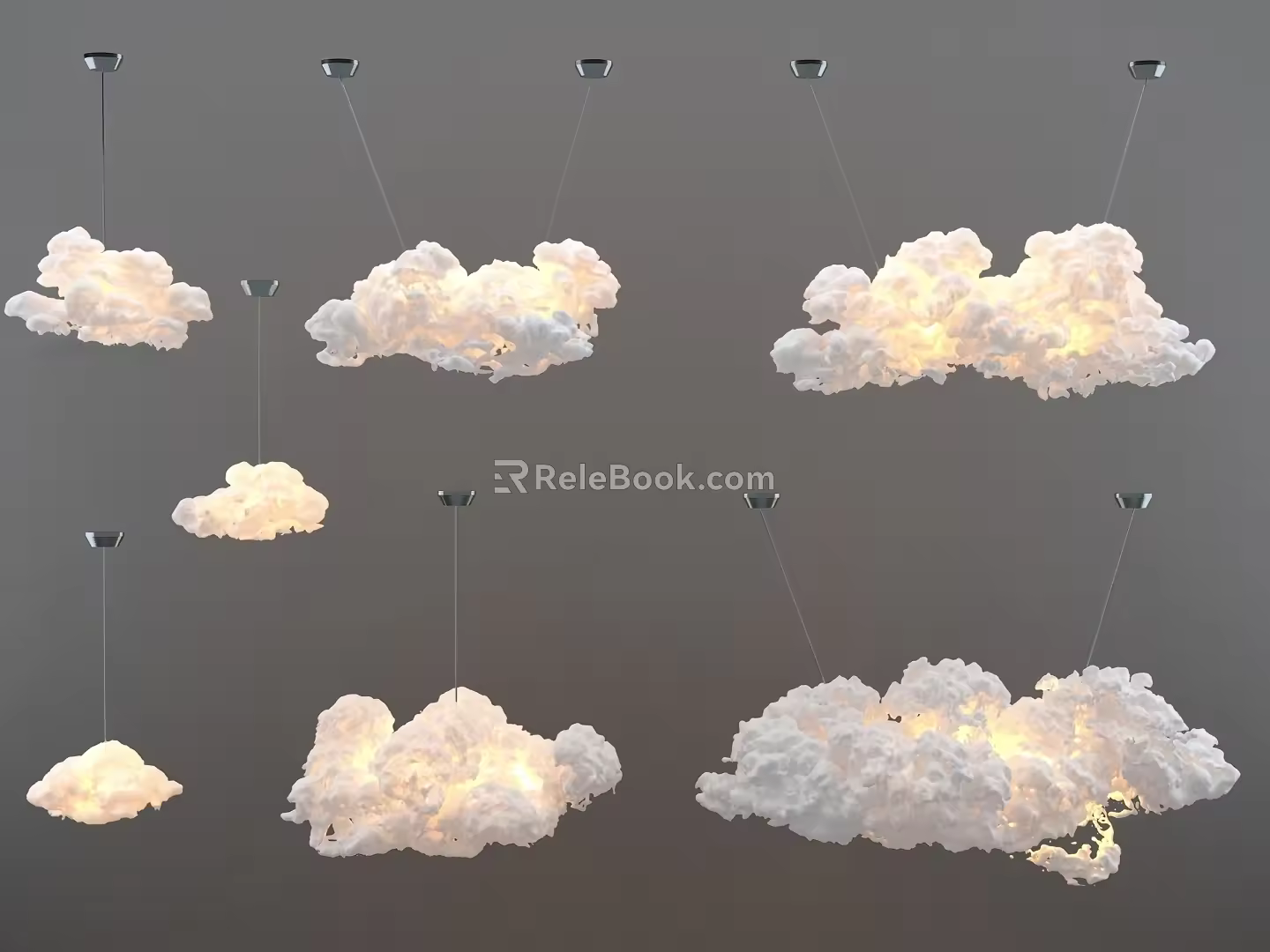 Cloud chandelier art chandelier modeling chandelier cloud lamp modeling lamp cloud chandelier white cloud chandelier cloud lamp art lamps special-shaped lamps 3d model