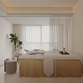 Cozy SPA Space With Comfortable Seating And Greenery 3d model