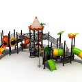 Modern slide amusement slide 3d model