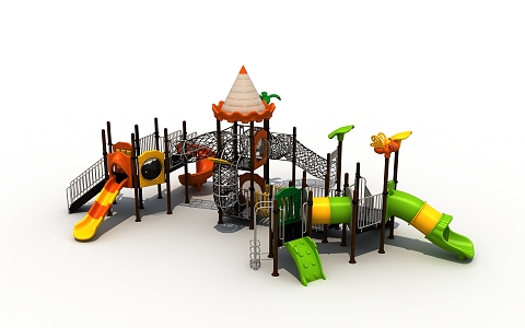 Modern slide amusement slide 3d model