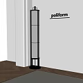 Modern Floor Lamp With Linen Shade And Black Frame For Minimalist Home Decor