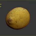 Ripe Fresh Yellow Lemon With Textured Surface On Dark Reflective Background