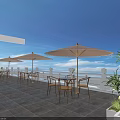 Elegant Wooden Outdoor Sofa Set With Side Table For Cozy Rooftop Terrace Leisure Space