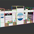 IPSA GLOBAL Exhibition Booth With White Modern Design And Display Areas