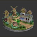 Cartoon Landscape Animation Landscape Landscape Landscape Landscape Rural Landscape Painting Outdoor Landscape Rural Landscape 3d model