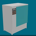 Industrial Cabinet Style Equipment With Teal Doors Gray Body Control Panel Buttons And Digital