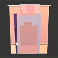 Colorful Cartoon Building Models With Various Styles And Reflections On Shiny Surface