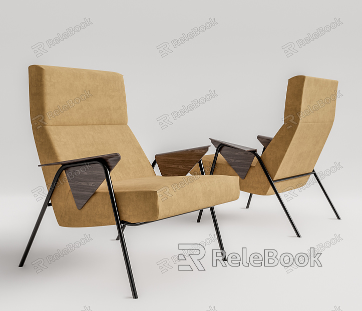 Modern Sofa Chair Single Chair Dining Chair model