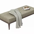 poliform Bed End Stool Soft Bench Sofa Stool 3d model