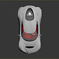 Silver Sports Car With Sleek Aerodynamic Design Red Interior Alloy Wheels And Red Brake Calipers
