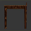 Handcrafted Wooden Table With Smooth Blue Tabletop And Intricate Carved Legs For Home Decor Accent