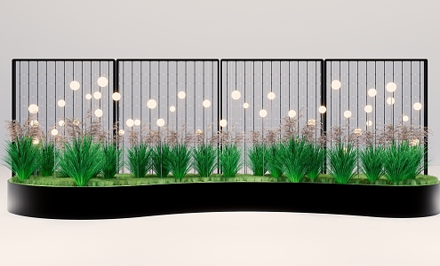 Dandelion lamp park landscape lamp 3d model