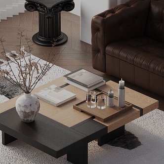 Modern coffee table 3d model