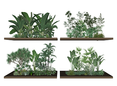 Modern Plant Heap 3d model