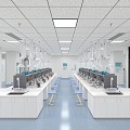 Modern Laboratory Hospital Laboratory 3d model