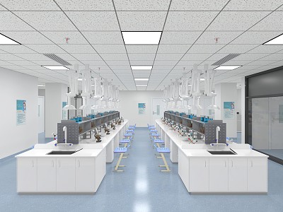 Modern Laboratory Hospital Laboratory 3d model