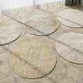 Elegant Round Rugs With Various Patterns And Soft Tones For Home Interiors 3d model