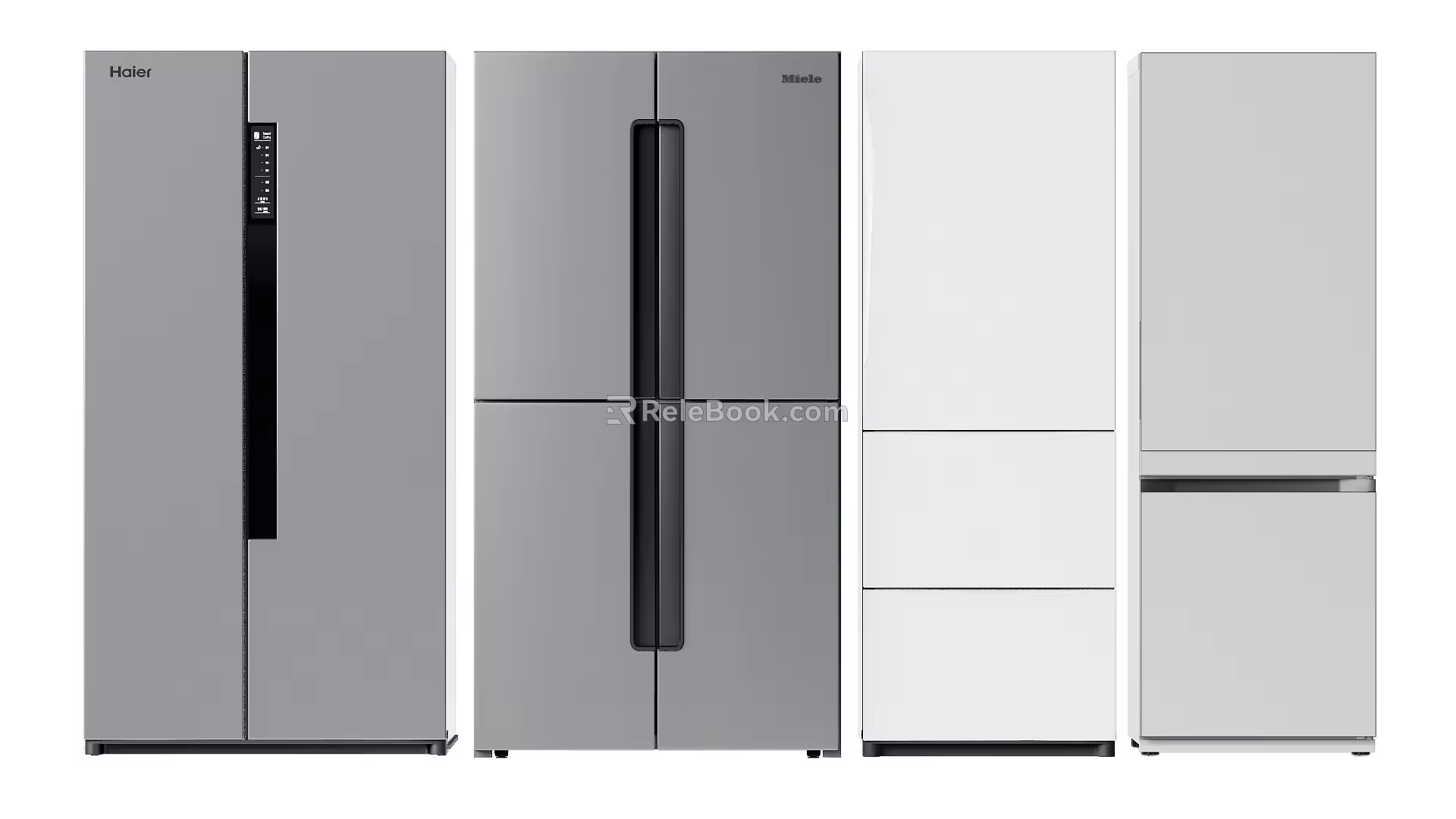 Modern refrigerator 3d model