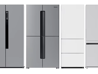 Modern refrigerator 3d model