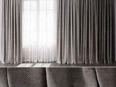 Modern Curtains 3d model