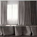 Modern Curtains 3d model