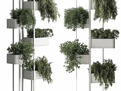 Indoor plant rack 3d model