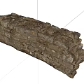 Rustic Building Exterior Wall Featuring Natural Stone Masonry And Weathered Texture 3d model