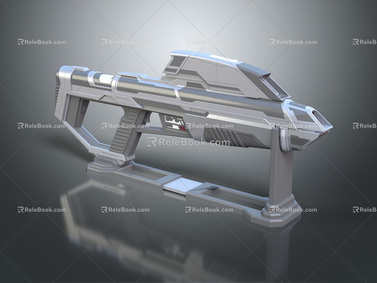 Modern laser gun concept weapon weapon 3d model