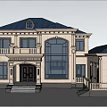 Elegant Classical Detached Villa With Stone Exterior Large Windows And Landscaped Garden