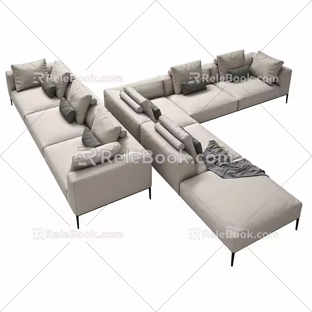 Combination sofa 3d model