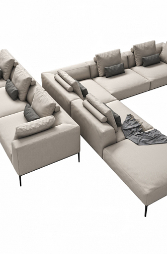 Combination sofa 3d model