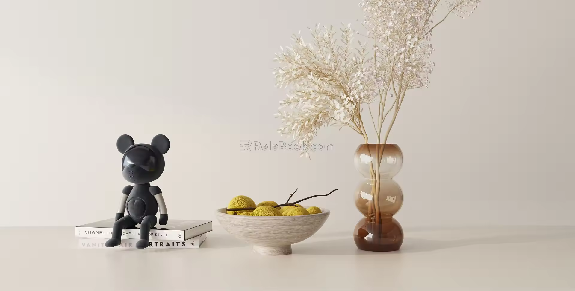 Modern ornaments combination 3d model