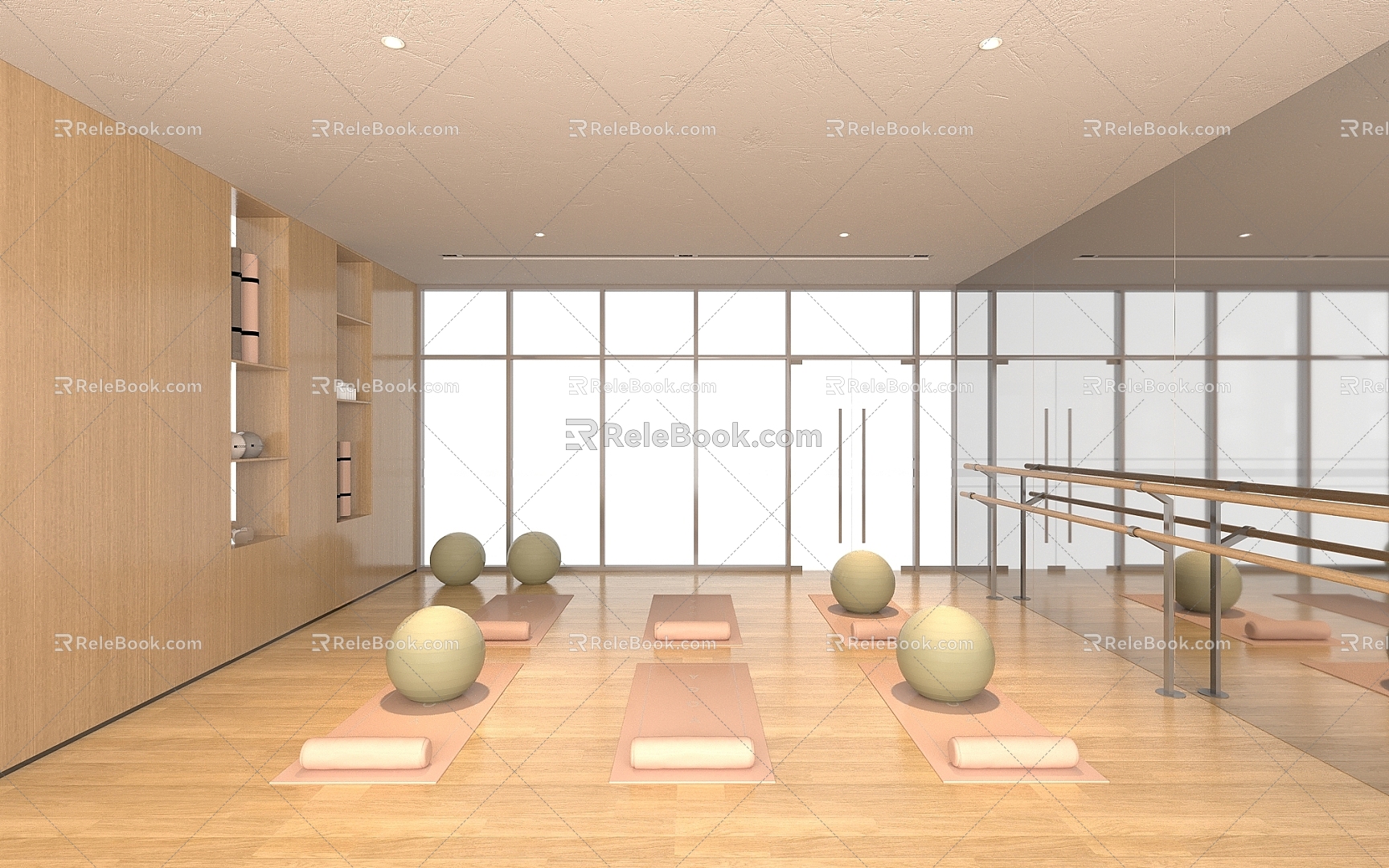 Yoga Studio Yoga Studio 3d model