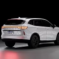 White Modern SUV With Sleek Exterior Design And Black Alloy Wheels