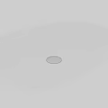 White Oval Above Counter Wash Basin With Smooth Surface And Drain Hole