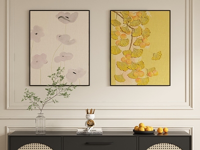 Modern Decorative Painting Hanging Painting 3d model