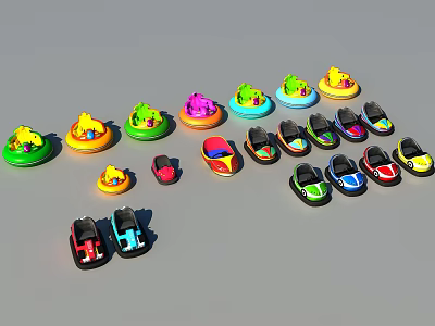 Modern Bumper Car 3d model Modern Bumper Car 3d model