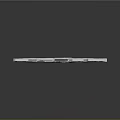 Futuristic Metallic Weapon Design With Sleek Geometric Shapes And Reflective Surface