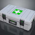 White First Aid Kit Pro With Green Cross Symbol And Durable Storage Case