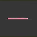 Stylish Pink And White Wired Computer Keyboard On White Desk Pad For Office Use