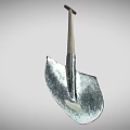 Durable Hardware Tool Shovel With Metal Blade And Wooden Handle For Construction And Gardening Use