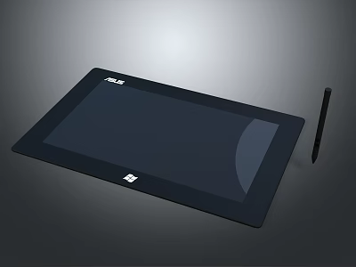 ASUS Digital Drawing Tablet With Stylus Pen And Smooth Surface Design 3d model