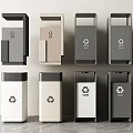 Household Recycling Bins with Modern Design and Multiple Colors for Home Waste Management
