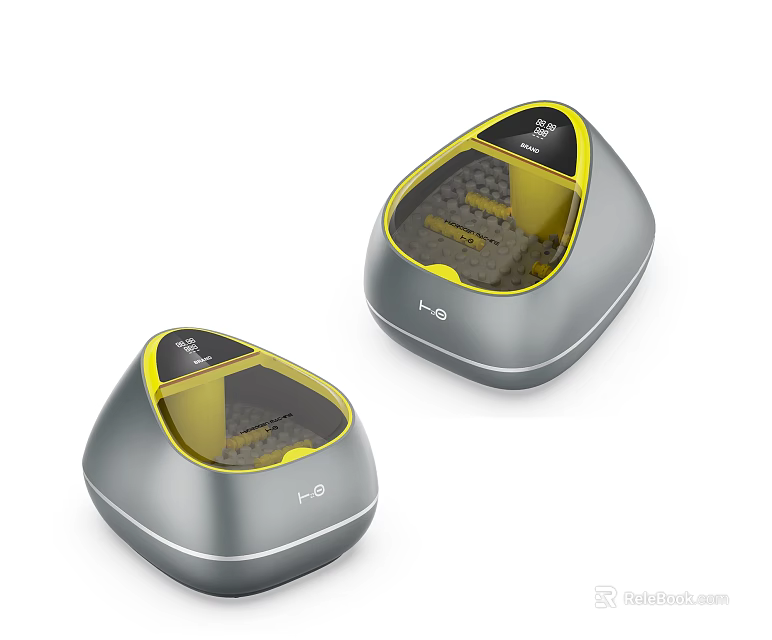 Gray And Yellow Conical Design Compact Household Appliances For Home Use 3d model 