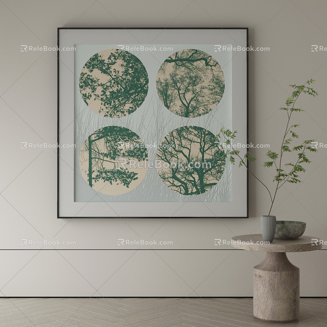 New Chinese Decorative Painting 3d model