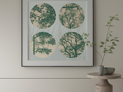 New Chinese Decorative Painting 3d model