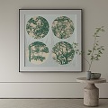 New Chinese Decorative Painting 3d model